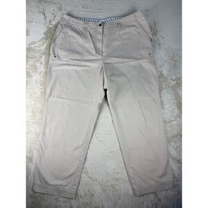 Lauren Ralph Lauren Khaki Chino Pants Womens 18W Tan Cotton Straight Leg Casual